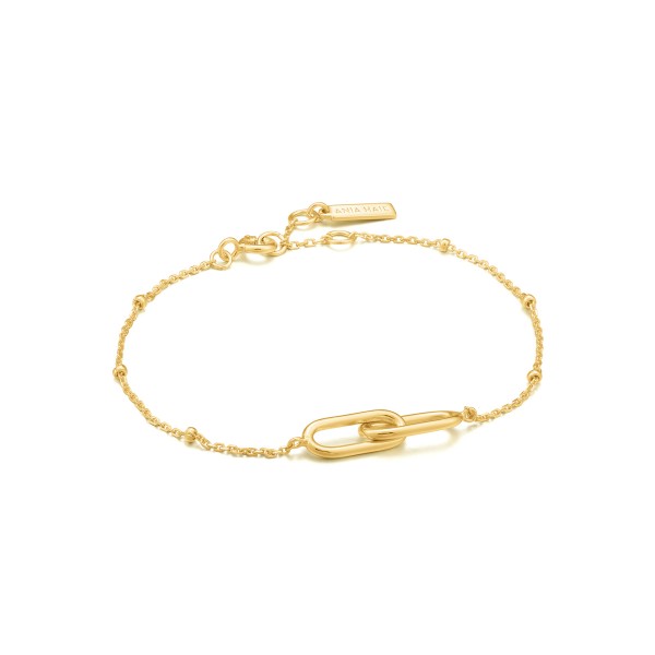 Ania Haie - Beaded Chain Link Armband B021-01G Goudkleurig