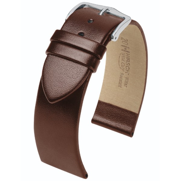 Hirsch horlogeband - Wild Calf bruin 22mm