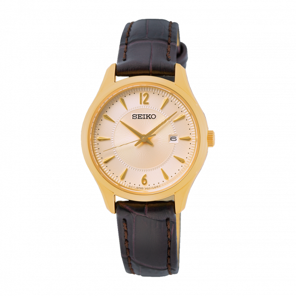 Seiko Dames Horloge SUR478P1 - goudkleurig