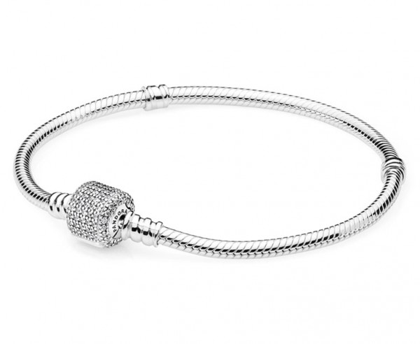 Pandora Moments - Zilveren Armband 20cm Sprankelende Snake - 590723CZ