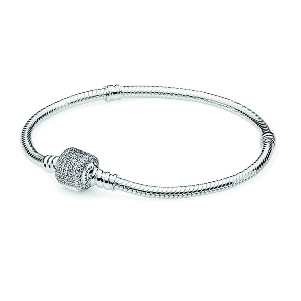 Pandora Moments - Zilveren Armband 21cm Sprankelende Snake - 590723CZ