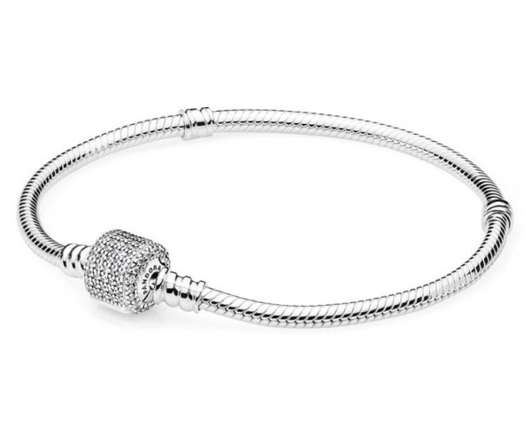 Pandora Moments - Zilveren Armband 18cm Sprankelende Snake - 590723CZ