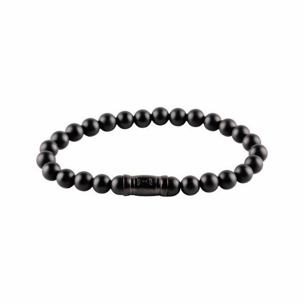 Aze Jewels - Jongens Armband AJ-BS401-A-160 Black Beads
