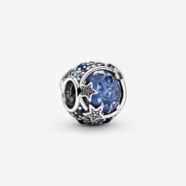 Pandora - Zilveren Bedel 799209C01 Celestial Blue Sparkling Star