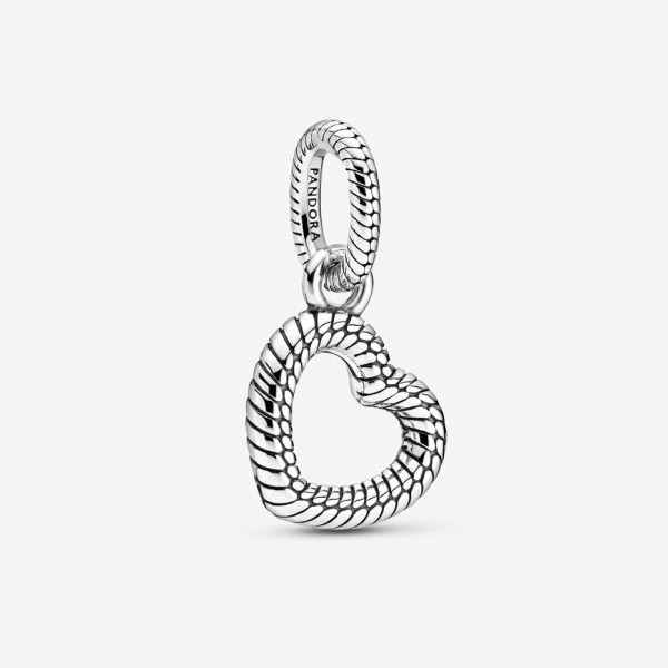 Pandora - Zilveren Icons Hanger // 399094C00 // Slangenpatroon Hart