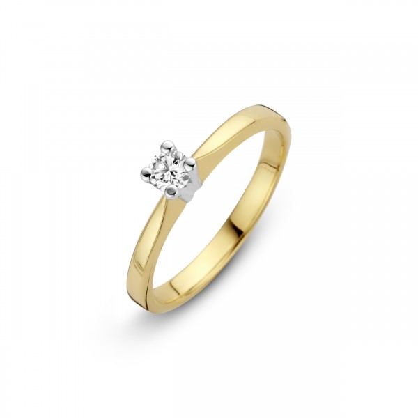 Briljant - Eternal Gouden Damesring 0,16crt Diamant
