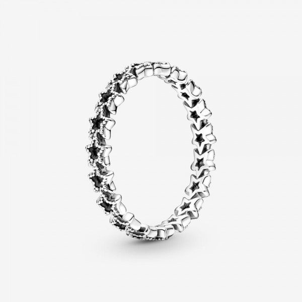 Pandora - Zilveren Ring // 190029C00-52 // Asymmetrische sterren